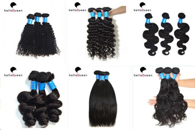 Φυσικά μαύρα βραζιλιάνα ανθρώπινα μαλλιά της Virgin Remy 10 ίντσα - 30 ίντσα 6A χαλαρώνει το κύμα