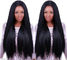 Ο ευθύς φυσικός Μαύρος 100% μπροστινή περούκα 180% δαντελλών ανθρώπινα μαλλιών της Virgin ασφαλίστρου πυκνότητα με τις δέσμες προμηθευτής
