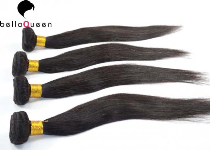 Μαλακά φυσικά μαύρα ευθέα ελεύθερα ανθρώπινα μαλλιά Weft 95-105g σύγχυσης