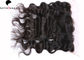 Βαθμός 7A σώματος κυμάτων μαλαισιανή ανθρώπινα μαλλιών δαντελλών ύφανση τρίχας περουκών φυσική μαύρη προμηθευτής